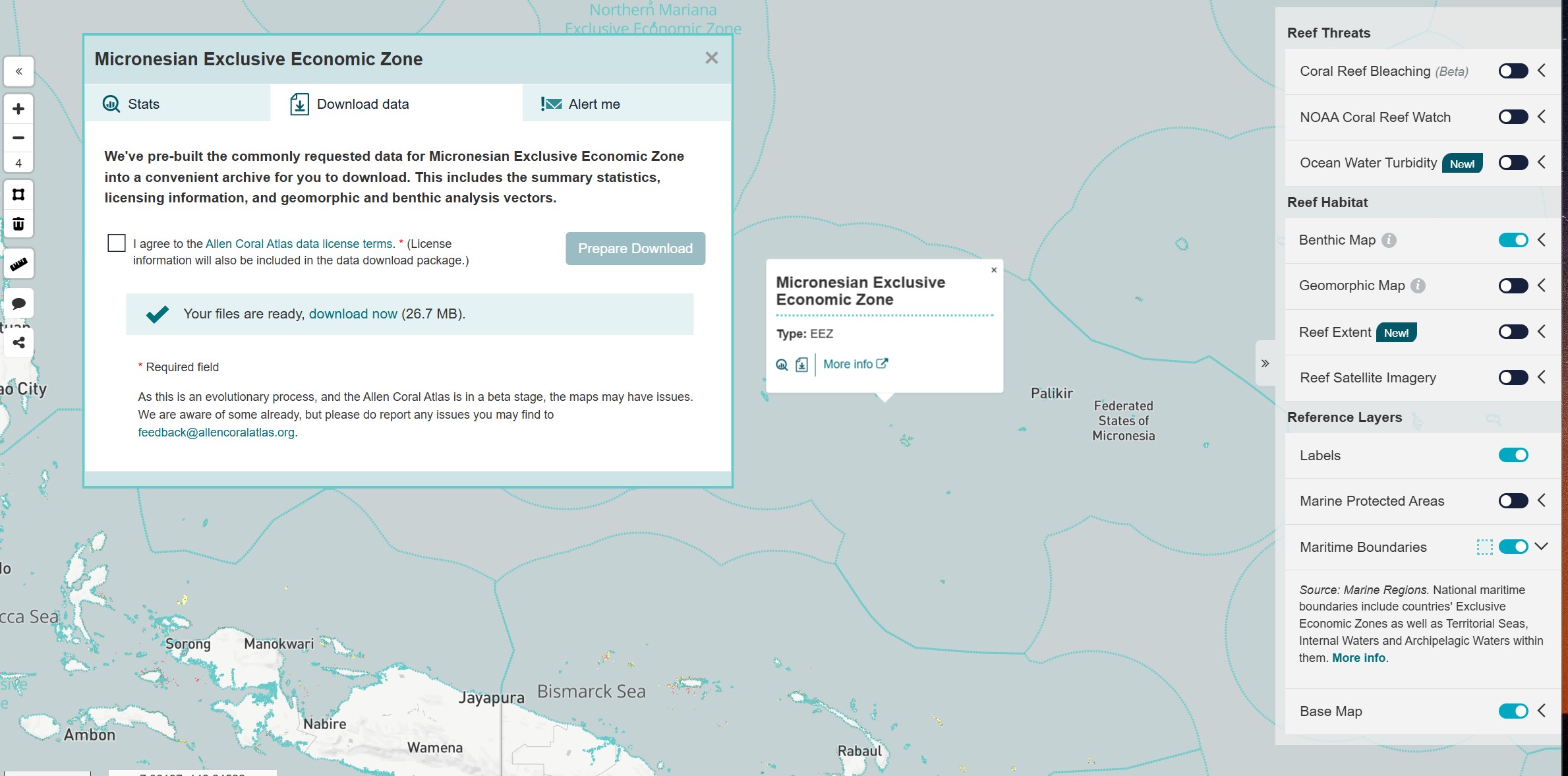 Allen Coral Atlas Download